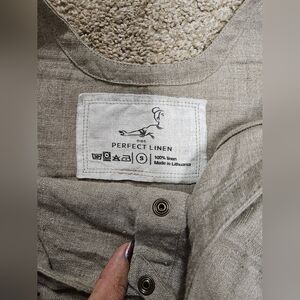 Notperfectlinen Tank With Snap Buttons